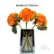 Ariane Orange Artificial Hydrangea Flowers Realistic Silk Blooms for Home Decor, Centerpieces & Arrangements Fall